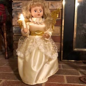 Vintage Telco Motion-ettes of Christmas display figure angel doll
